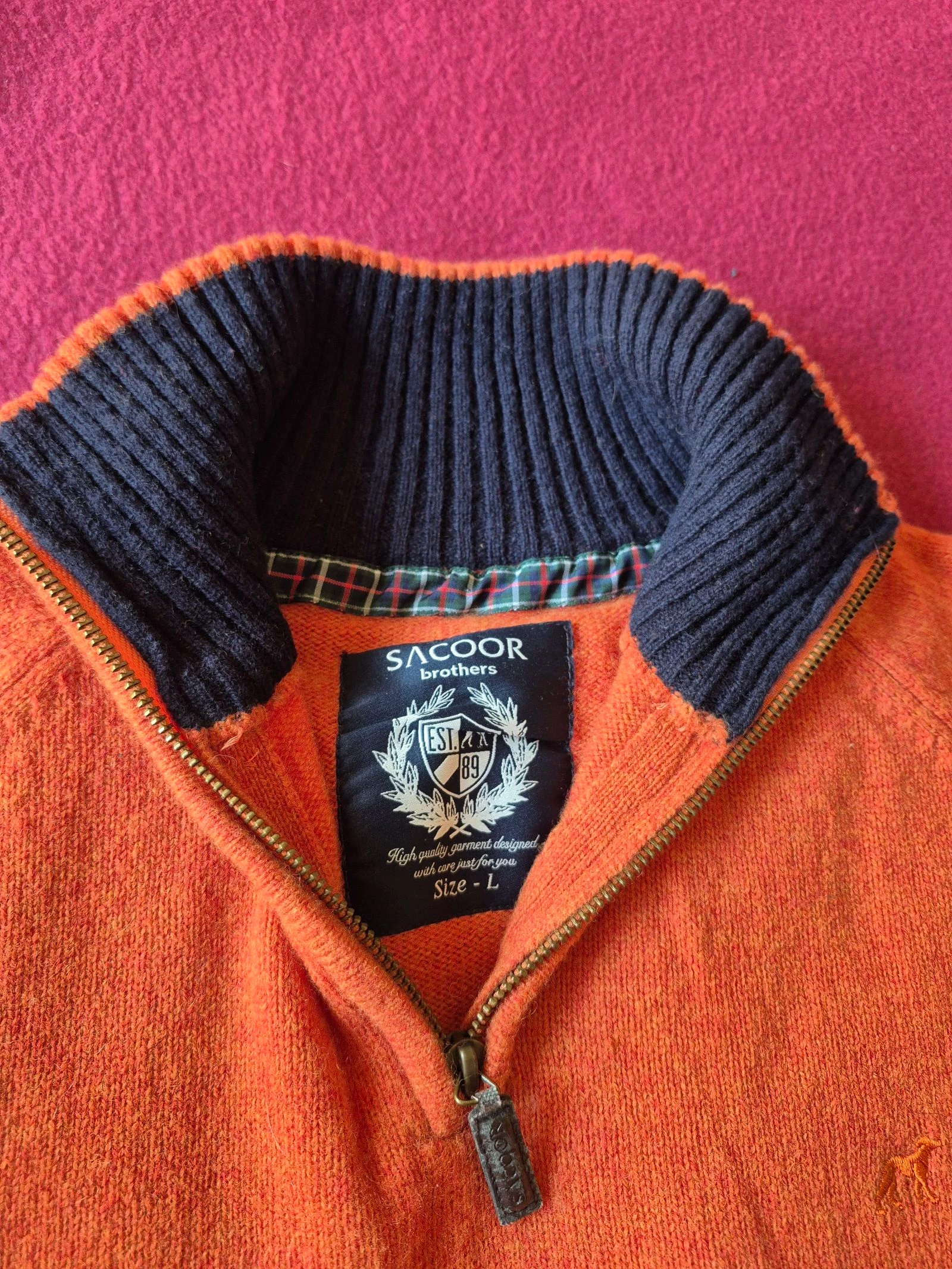Camisola 100%Lã L Sacoor Brothers/Pull 100 % laine/Maglione Lana/Jersey Lana
